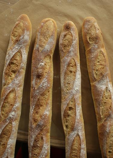 Artisan French baguettes
